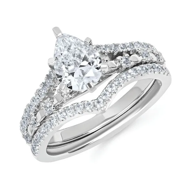 14k White Gold Bridal Set Scirto's Jewelry Lockport, NY