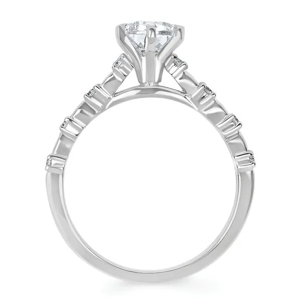 14k White Gold Bridal Set Image 4 Scirto's Jewelry Lockport, NY