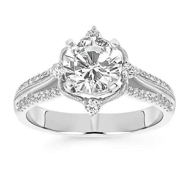 14k White Gold Bridal Set Image 2 J. Meredith Jewelers Delafield, WI
