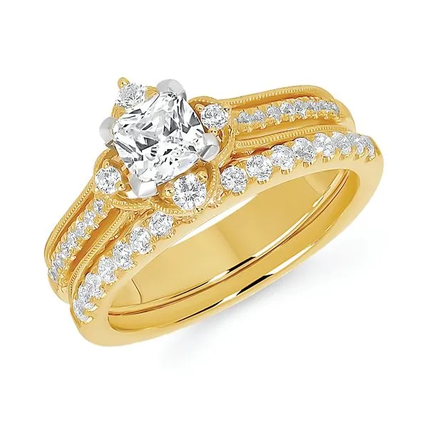 14k Yellow Gold Bridal Set Atlanta West Jewelry Douglasville, GA