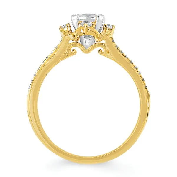 14k Yellow Gold Bridal Set Image 4 J. Garett Jewelers Wilmington, NC