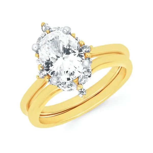 14k Yellow & White Gold Bridal Set Jim's Jewelers Tyler, TX