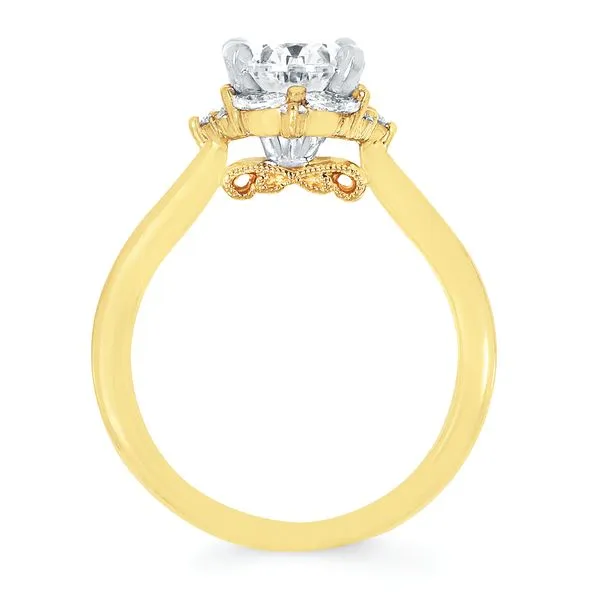 14k Yellow & White Gold Bridal Set Image 3 Beckman Jewelers Inc Ottawa, OH