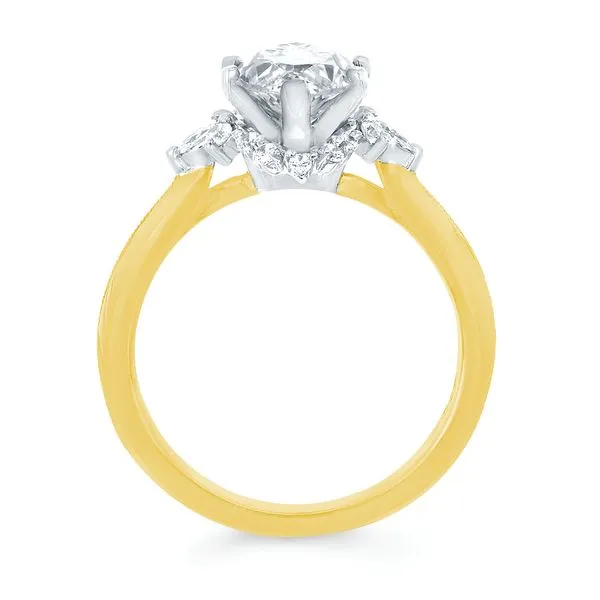 14k Yellow & White Gold Bridal Set Image 3 Woelk's House of Diamonds Russell, KS