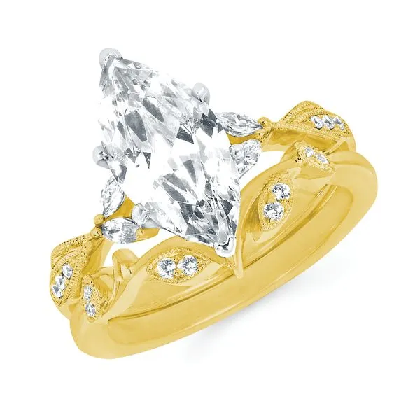 14k Yellow & White Gold Bridal Set McCoy Jewelers Bartlesville, OK