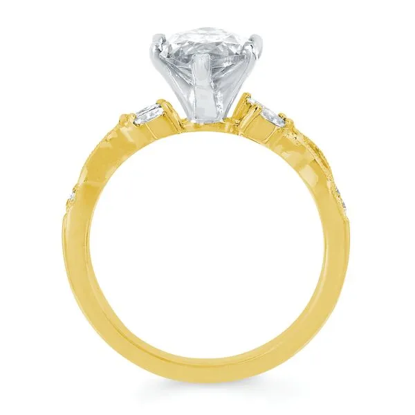 14k Yellow & White Gold Bridal Set Image 3 Beckman Jewelers Inc Ottawa, OH