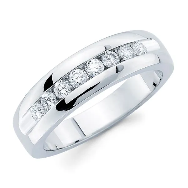 14k White Gold Men's Diamond Ring McCoy Jewelers Bartlesville, OK