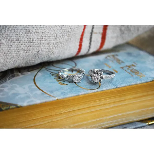 14k White Gold Bridal Set Image 5 Pfaff Jewelers Grandville, MI