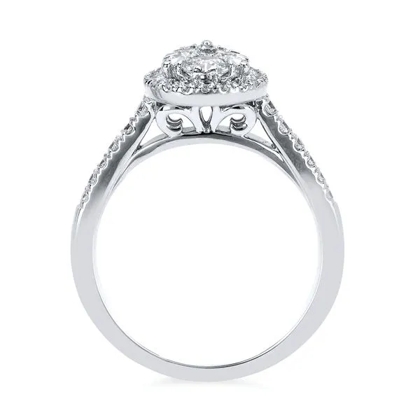 14k White Gold Bridal Set Image 4 Pfaff Jewelers Grandville, MI