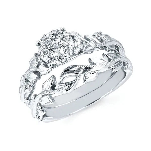 14k White Gold Bridal Set Pfaff Jewelers Grandville, MI