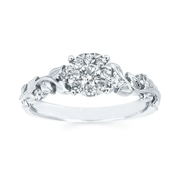 14k White Gold Bridal Set Image 2 Pfaff Jewelers Grandville, MI