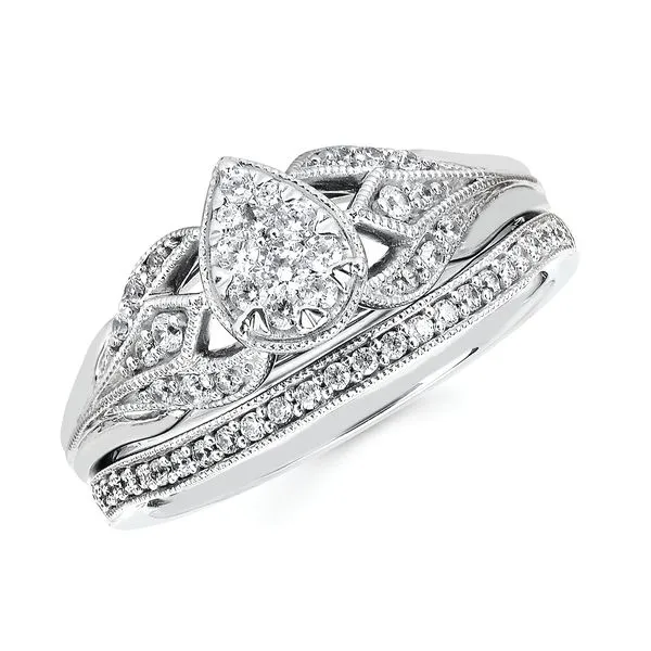 14k White Gold Bridal Set Pfaff Jewelers Grandville, MI