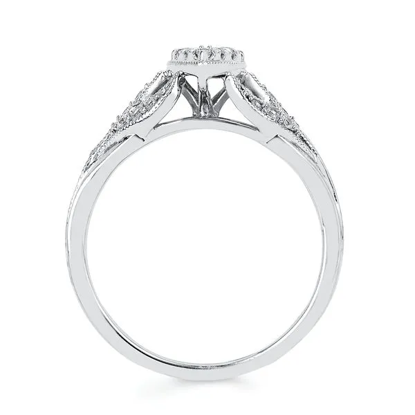 14k White Gold Bridal Set Image 4 Pfaff Jewelers Grandville, MI