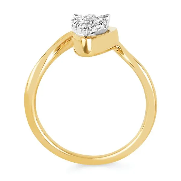 14k Yellow & White Gold Bridal Set Image 4 Pfaff Jewelers Grandville, MI