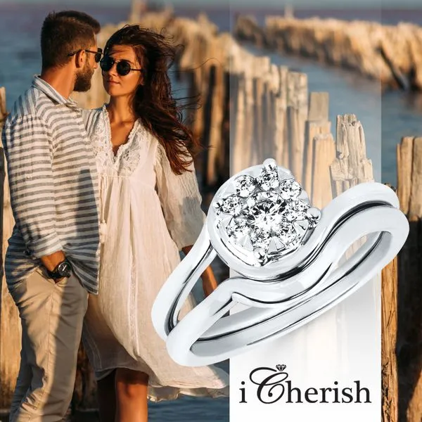 14k White Gold Bridal Set Image 5 Pfaff Jewelers Grandville, MI