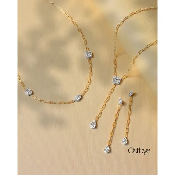 14k Yellow & White Gold Diamond Fashion Pendant Image 2 Michael's Jewelry North Wilkesboro, NC