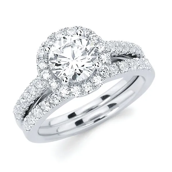 14k White Gold Bridal Set Pfaff Jewelers Grandville, MI