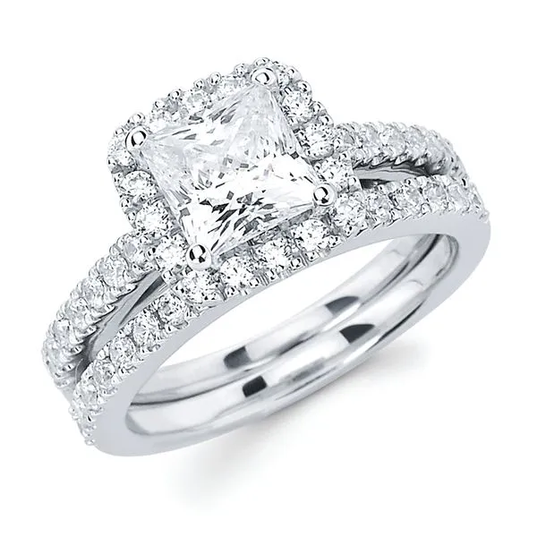 14k White Gold Bridal Set Engelbert's Jewelers, Inc. Rome, NY