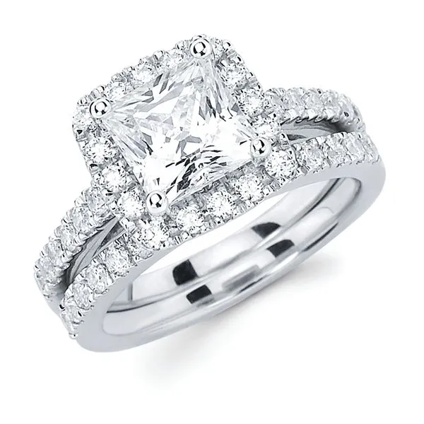 14k White Gold Bridal Set J. Meredith Jewelers Delafield, WI