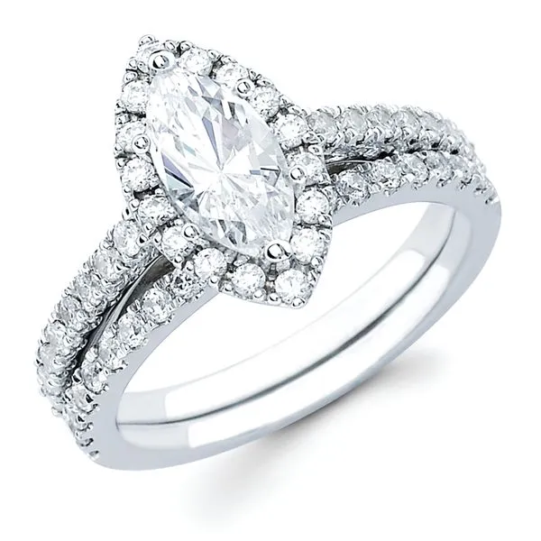 14k White Gold Bridal Set Avitabile Fine Jewelers Hanover, MA