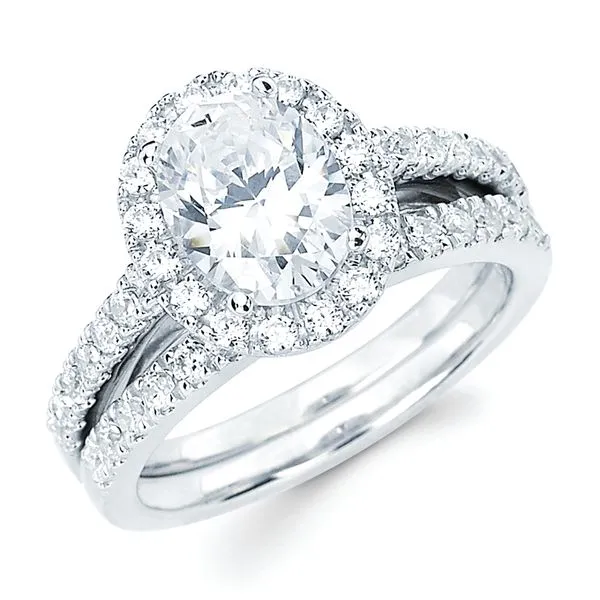 14k White Gold Bridal Set J. Meredith Jewelers Delafield, WI