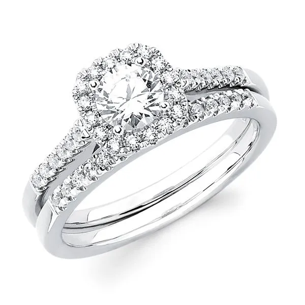 14k White Gold Bridal Set Beckman Jewelers Inc Ottawa, OH