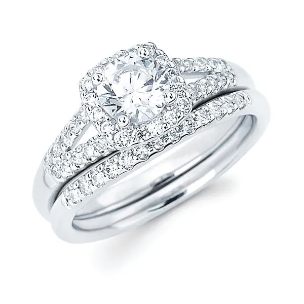 14k White Gold Bridal Set Nesemann's Diamond Center Plymouth, WI