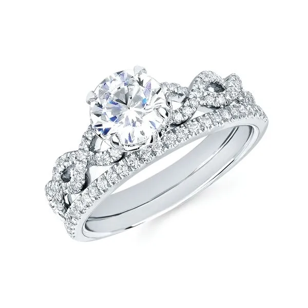 14k White Gold Bridal Set Beckman Jewelers Inc Ottawa, OH