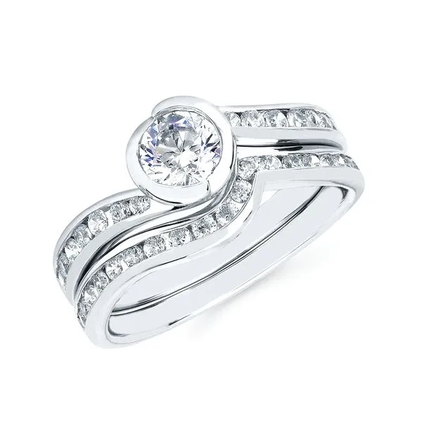 14k White Gold Bridal Set Pfaff Jewelers Grandville, MI