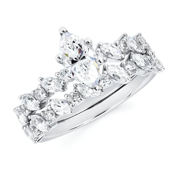14k White Gold Bridal Set McCoy Jewelers Bartlesville, OK