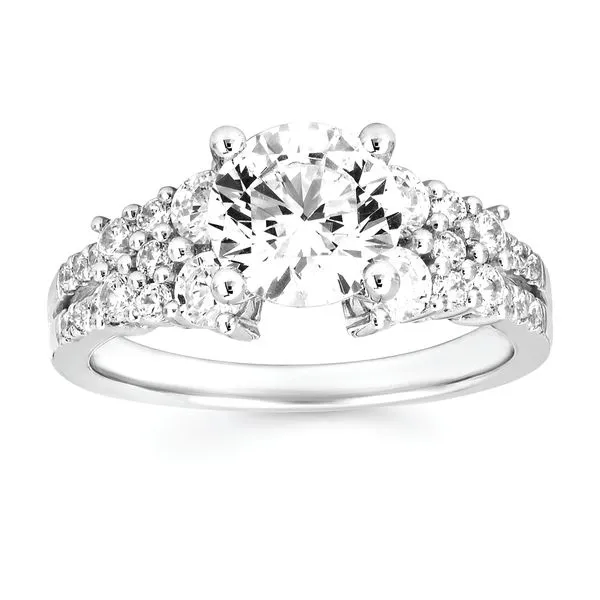 14k White Gold Bridal Set Image 2 Atlanta West Jewelry Douglasville, GA