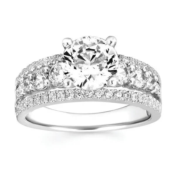14k White Gold Bridal Set Image 2 Pfaff Jewelers Grandville, MI