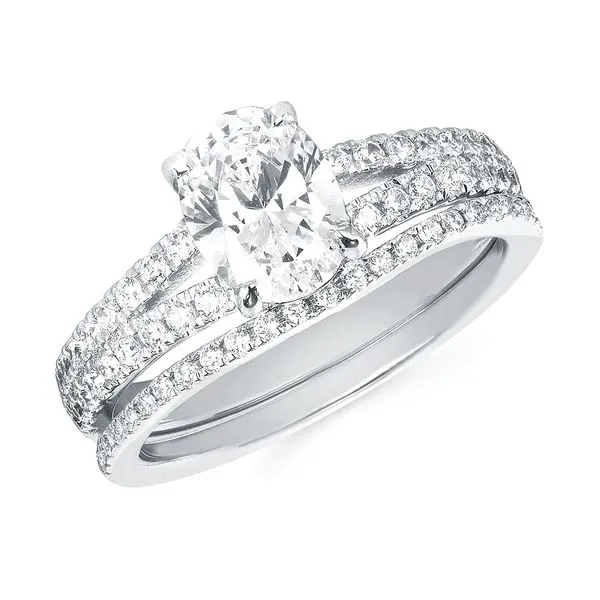 14k White Gold Bridal Set Pfaff Jewelers Grandville, MI