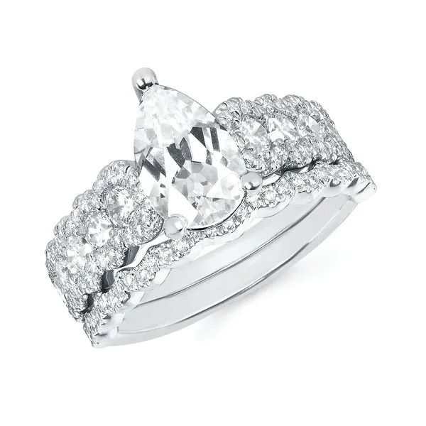 14k White Gold Bridal Set Pfaff Jewelers Grandville, MI