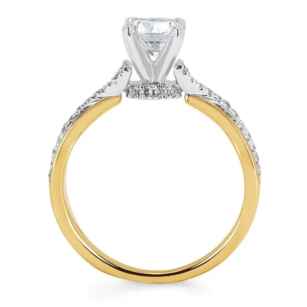 14k Yellow & White Gold Bridal Set Image 4 Pfaff Jewelers Grandville, MI