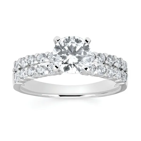 14k White Gold Bridal Set Image 2 Jimmy Smith Jewelers Decatur, AL