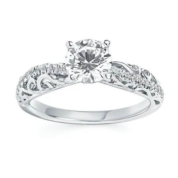 14k White Gold Bridal Set Image 2 Richard's Jewelry Berne, IN