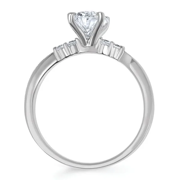 14k White Gold Bridal Set Image 4 Mead Jewelers Enid, OK