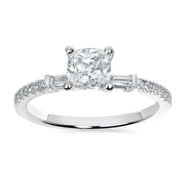 14k White Gold Bridal Set Image 2 Long Jewelers Chesapeake, VA
