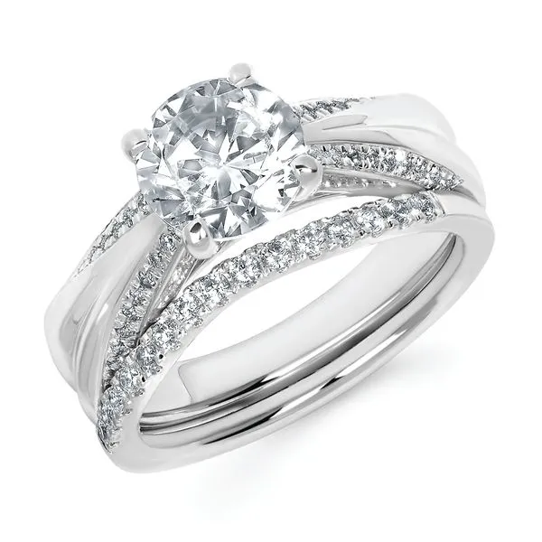 14k White Gold Bridal Set Scirto's Jewelry Lockport, NY
