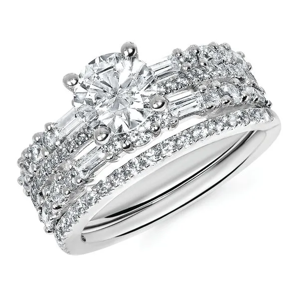 14k White Gold Bridal Set Engelbert's Jewelers, Inc. Rome, NY