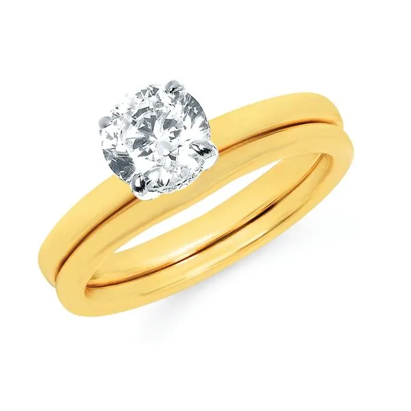 14k Yellow & White Gold Engagement Ring Long Jewelers Chesapeake, VA