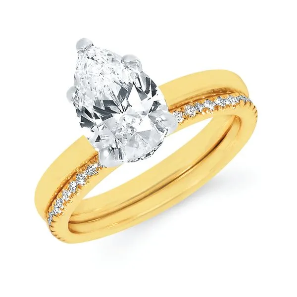 14k Yellow & White Gold Engagement Ring Trenton Jewelers Ltd. Trenton, MI