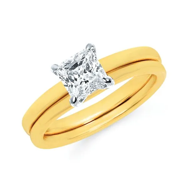 14k Yellow & White Gold Engagement Ring Mead Jewelers Enid, OK