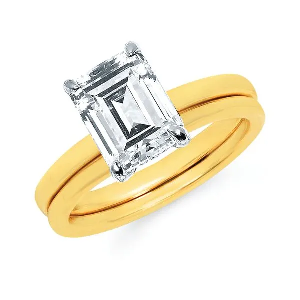 14k Yellow & White Gold Engagement Ring Becky Beck's Jewelry DeKalb, IL