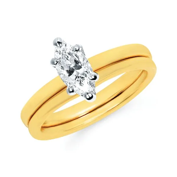 14k Yellow & White Gold Engagement Ring Woelk's House of Diamonds Russell, KS