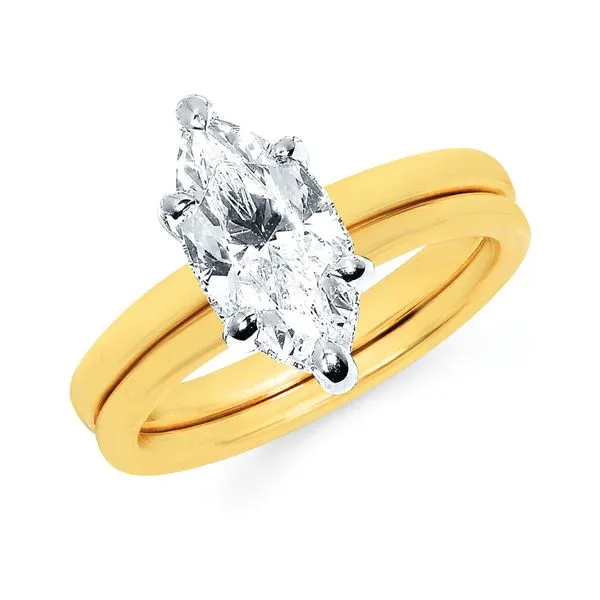 14k Yellow & White Gold Engagement Ring Trenton Jewelers Ltd. Trenton, MI