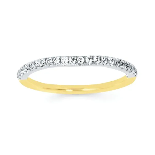 14k Yellow & White Gold Bridal Set Image 4 Jim's Jewelers Tyler, TX