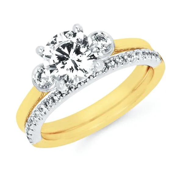 14k Yellow & White Gold Bridal Set Atlanta West Jewelry Douglasville, GA