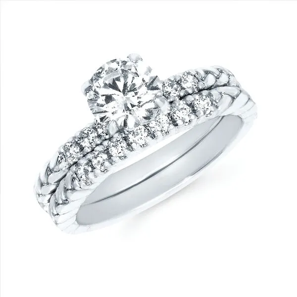 14k White Gold Bridal Set The Blue Diamond Jefferson City, MO